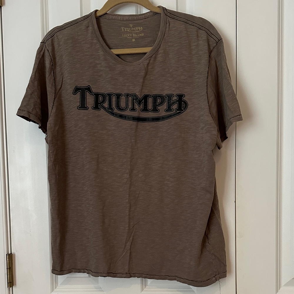 Triumph Men's Casual Brown Tee